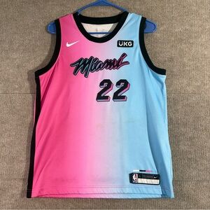 Nike Dri-Fit Pink & Blue Miami Heat Jimmy Butler Jersey Miami Vice